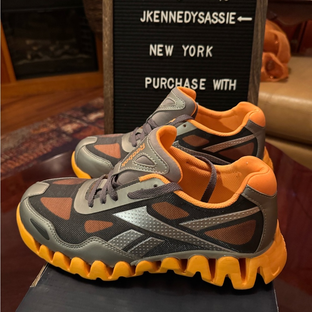 ***SOLD***Reebok Women’s Gray and Orange Athletic Shoes